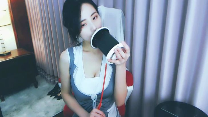 [在线ASMR][斗鱼宛妹wm]火箭定制福利 女仆磨豆浆