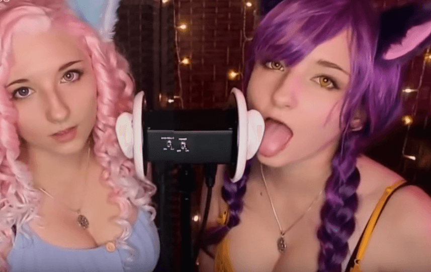 AftynRose ASMR - Twin Kittens Ear Licking!