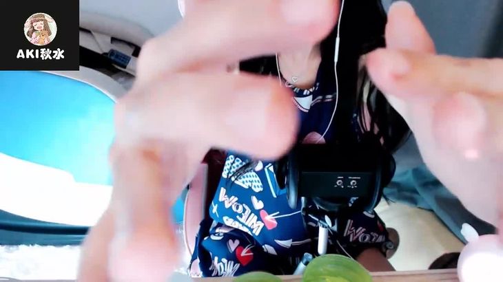 [在线ASMR][Aki秋水ASMR]教师节的芦荟胶按摩~黏糊糊的手势催眠