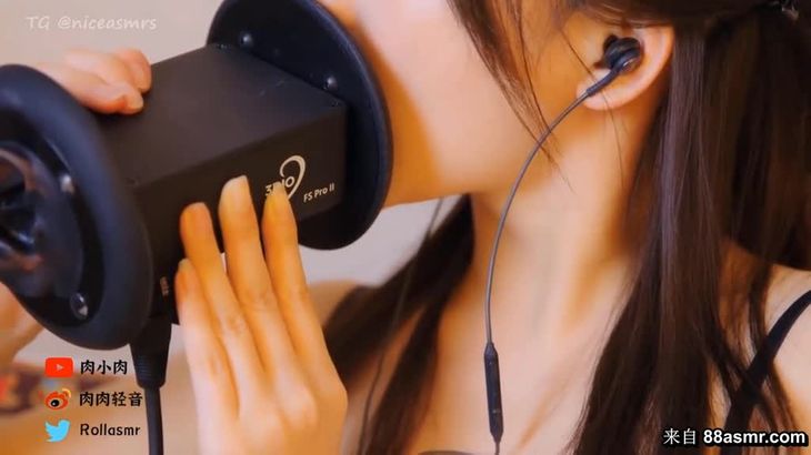 [在线ASMR][肉肉ASMR]轻语 弹舌 口腔 减压哄睡视频合集 14